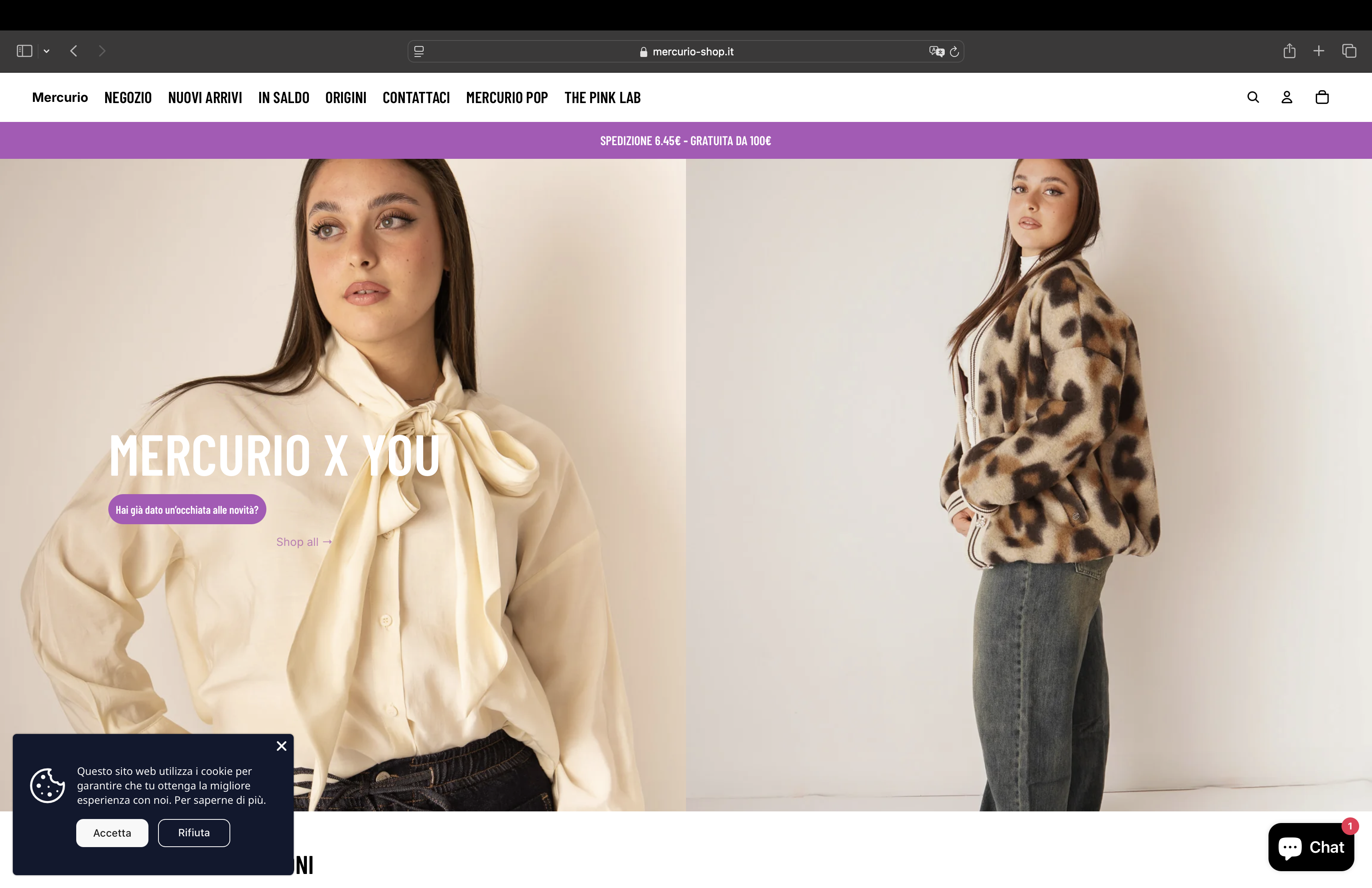Mercurio Fashion E-Commerce